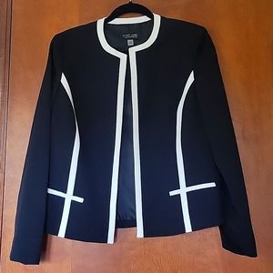 Black Label Black and White Blazer, Size 10